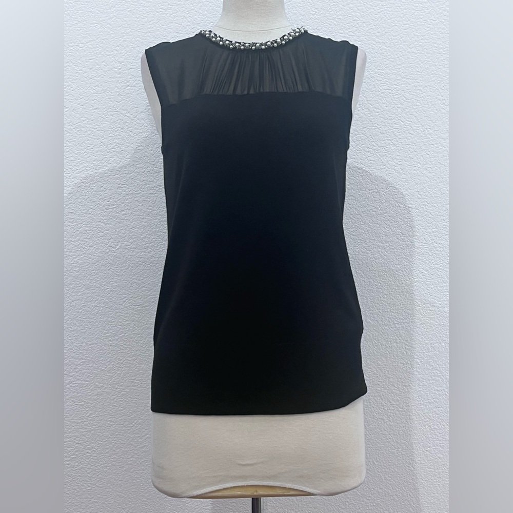 Cable &‎ Gage black top with jewel trim Size M.